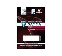 Card sleeves bustine protettive Gamma - RUBINO 80x122mm (pack 100) Thick
