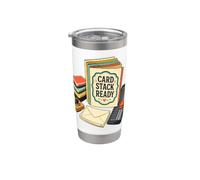 CARD STACK READY Biglietti Timbri Tavolo Creativo Bicchiere termico in acciaio inox doppia parete