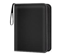 Card Storage Binder, Sports Trading Organizer, Zipper Album Holder Case: 50 Removable Sleeves for Football Soccer Baseball Basketball Gaming Photocard Collection Travel Display
