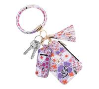 Card Wallet, Credit Card Holder, Thin Card Case, Small Card Wallet, Cute Floral Credit Card Holder Wallet for Women with Coin and Key Storage Slim Pu Leather Wallet for Travel, Compact Floral Card