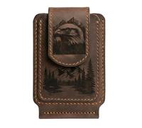 Card Wallet - Secure Organisation & Quick Access For Essentials, Distinctive Eagle Print Finish, 18cm X 6.4cm + Slimline Compartments, PU Synthetic Leather Composition - For Commuting & Travel