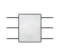 CARDA SUONROF CAR - VISO TEDA DI RESISTENZA UV pieghevole, copertura a rete elastica portatile | Scudo a baldacchino bloccante a calore, rete solare traspirante, raffreddamento interno per veicoli a p