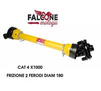 CARDANO PROFILO TRIANGOLARE CON FRIZIONE d.180 MM A 2 DISCHI CAT 4x1000