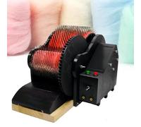 Cardatrice elettrica per lana, tamburo Carder con pedale avanti e indietro, velocità regolabile per pettinare, mescolare colori, filatura