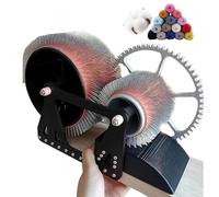 Cardatrice Manuale per Lana, Cardatrice A Tamburo per Feltro di Lana per Lavori Fai da Te, Cardatrice per Fibre di Lana per Filatura, Pettinatura E Miscelazione, Miscelazione Rapida dei Colori(Black)