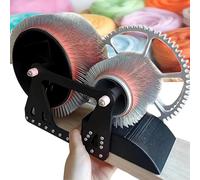 Cardatrice per lana, strumento manuale per pettinare la lana per lavori fai da te, miscelazione e rotazione rapida dei colori, tavola di miscelazione in legno per progetti animali fatti a mano