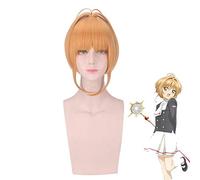 Cardcaptor Sakura Clear Card Parrucca Kinomoto Sakura Cosplay Costume Donna Resistente al calore Capelli sintetici Partito Giochi di ruolo Parrucche PL-439