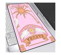 Cardcaptor Sakura Tappetino Mouse Gaming, Grande Anime Mouse Pad XXL 800x300mm Confortevole, Lavabile, 3mm Antiscivolo Tappetino Scrivania Supporto per Ufficio Computer, Adatto per computer e PC , A