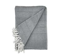 Cardenal Textil - Peñíscola Foulard multiuso, plaid da letto, coperta da letto, copridivano - Antracite - 180 x 260 cm