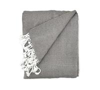 Cardenal Textil - Peñíscola Foulard Multiuso, Plaid da Letto, Coperta da Letto, copridivano - Marrone - 130 x 180 cm