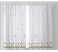 CARDENAL TEXTIL - Tendina da Cucina, Modello Tazze, Colore Verde, Confezione da 2, 100 x 140 cm