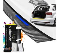 CarDesign AI Protezione paraurti adatto per Audi Q7 4M 2015-2025 e SQ7 (5 porte): set completo con pellicola protettiva per vernice, protezione antigraffio per bagagliaio, paraurti auto (blu carbonio)