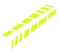 Cardesign Sticker Shades, Giallo Fosf., 77X9Cm, 2 Pezzi