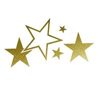 Cardesign Sticker - Stars, Oro63 X 39 Cm