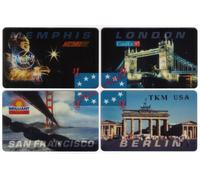 Cardex '95 Maastricht Puzzle Set Di 4 Con Abbinato Numeri Telefono Card