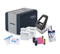 Cardholdir ID Easy Badges Solid 210 ID Badge Printer | con software per principianti e tutto il necessario per progettare e stampare 400 carte d'identità, | Stampante per carte d'identità per