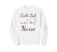 Cardiac Nurse Cath Lab ECG CVT Nursing Heart Beat Tech Felpa