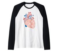 Cardiac Nurse Practitioner - Anatomia del Cuore Maglia con Maniche Raglan