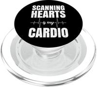 Cardiac Sonographer - Scanning Hearts Is My Cardio PopSockets PopGrip per MagSafe