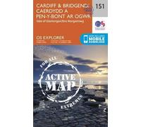 Cardiff and Bridgend/Caerdydd a Phen-y-Bont Ar Ogwr (Map) OS Explorer Active Map