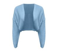 Cardigan 2025 per le donne cardigan scialle del commercio di confine manica lunga lavorato a maglia top scialle anteriore cardigan swing maglioni per, Blu, M