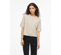 Cardigan a maniche corte con bottoni Beige XL Tinta unita
