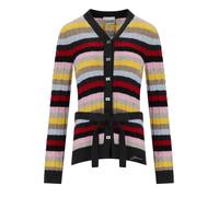 CARDIGAN A RIGHE CON CINTURA MULTICOLORE GANNI L
