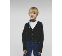 Cardigan a tinta unita Nero 9/10 anni - 132/138 cm Tinta unita