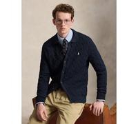 Cardigan abbottonato Regular Fit in maglia a treccia Blu S Tinta unita