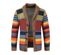 Cardigan autunnale da uomo maglione cardigan da uomo con bottoni maglioni, Come mostrato, M