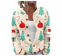 Cardigan Collo con Bottoni Casual e alla Moda per Autunno e Inverno da Donna Maglia A Giacca