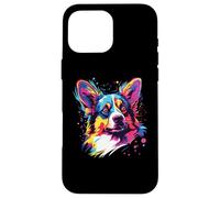 Cardigan colorato acquerello Welsh Corgi Dog Custodia per iPhone 16 Pro Max