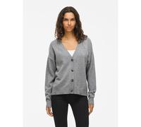 Cardigan con bottoni e collo a V Grigio XS Tinta unita