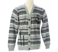 Cardigan Conspire Grigio Melange Da Uomo ARTFUL DODGER AM83-S02 $148 NUOVO