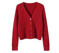 Cardigan Cotone Manica Lunga Donna Maglione Casual a Maniche Lunghe Con Bottoni Giacca Elegante Leggera Con Scollo V Lunghe Aperto In Maglia Cardigan Warm Scialle Aperto Cappotto Per Running Autunno
