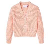Cardigan da Bambina Lavorato a Maglia Rosa Misto 128