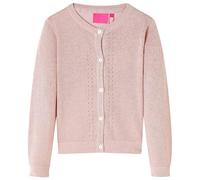 Cardigan da Bambina Lavorato a Maglia Rosa Tenue 116