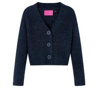 Cardigan da Bambina Lavorato a Mano Blu Marino 128