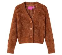 Cardigan da Bambina Lavorato a Mano Cognac 104