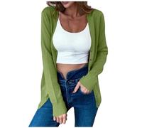 Cardigan da Donna in Maglia Y2k Outwear Cappotto Manica Lunga Classico a Leggeri per Le Mezze Stagioni Lunghe Pullover Aperta