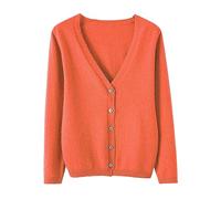 Cardigan da donna lungo bianco, cardigan da donna UK leggero cardigan da donna UK cardigan corto giacca da donna giacche estive sciolto tinta unita manica lunga scollo a V cappotto morbido lavorato a