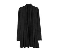 Cardigan da donna, lungo, lavorato a maglia, a maniche lunghe, leggero | Giacca per autunno e inverno, per il tempo libero, con tasche, per la vita quotidiana, l'ufficio, sportiva