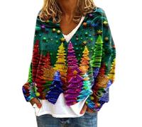 Cardigan da donna UK New Light Wieght elegante cardigan floreale motivo astratto stampato scollo a V bottone a maniche lunghe per tutti i giorni cappotto primavera autunno leggero comodo maglione top