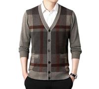 Cardigan da uomo in lana calda spessa a maniche lunghe in maglia autunnale, Ak4 come Mostra, M