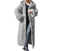 Cardigan Donna,Bottone Cardigan Lavorato A Maglia Slouch Da Donna Cardigan Lungo Risvolto A Scialle Pullover Soft Touch Maglione Elegante Giacca Di Transizione Cardigan Cappotto Capispalla Autunno I