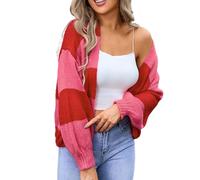 Cardigan Donna, Cardigan Corto Donna Invernale Cardigan da Donna in Maglia Leggera Primavera Elegante Golfino Donna con Bottoni Casual Cappotto Cavo Cardigan Donna Cotone Morbida E Calda
