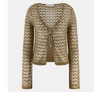 Cardigan Donna Guess Viscosa Regular Coulisse Logo W4GR13Z3E22 F8IV Militare