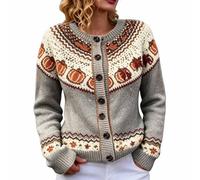 Cardigan Donna Halloween Taglia Grande Jersey Maglia Donna Lunga Comodi
