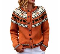 Cardigan Donna Halloween Taglia Grande Jersey Maglia Donna Lunga Comodi