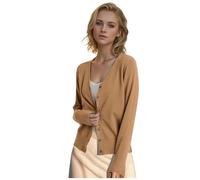Cardigan Donna Invernale, Cardigan Donna Corto Morbido Lavorato a Maglia Elegante Girocollo Leggero Golfino a Maniche Lunghe Aperta Casual Cardigan Donna Cotone Largo Outwear Cappotto